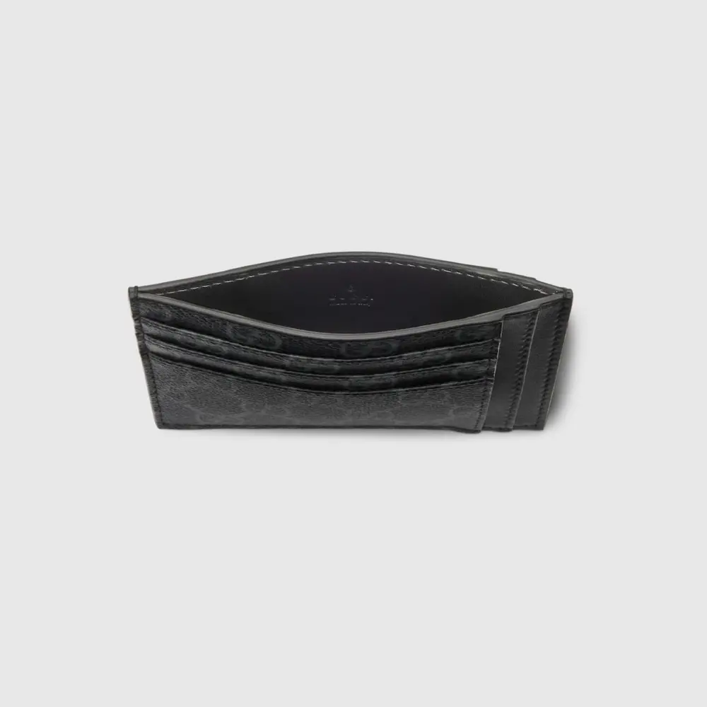 Alternative view of Ví Gucci GG Emblem Card Case ‘Black’ 821208-FAD6M-1000