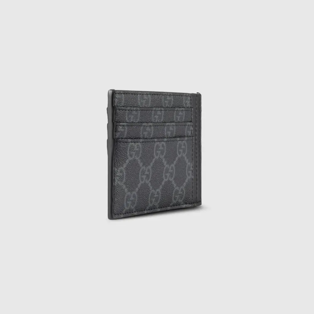Ví Gucci GG Emblem Card Case ‘Black’ 821208-FAD6M-1000 - Ảnh 3