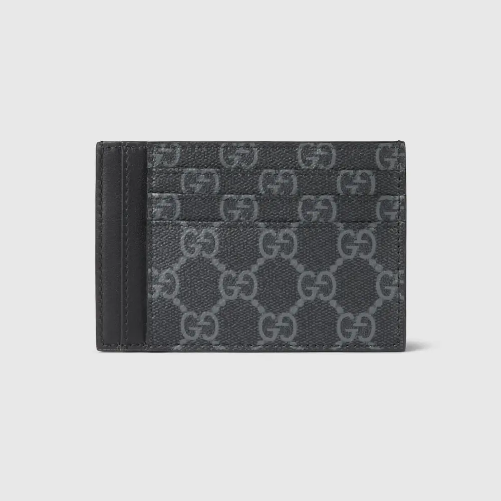 Ví Gucci GG Emblem Card Case ‘Black’ 821208-FAD6M-1000 - Ảnh 4