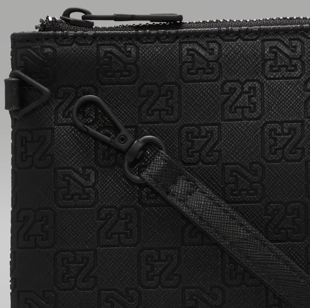 Túi Nike Jordan Monogram Pouch Bag ‘Black’ LM0989-023 - Ảnh 5