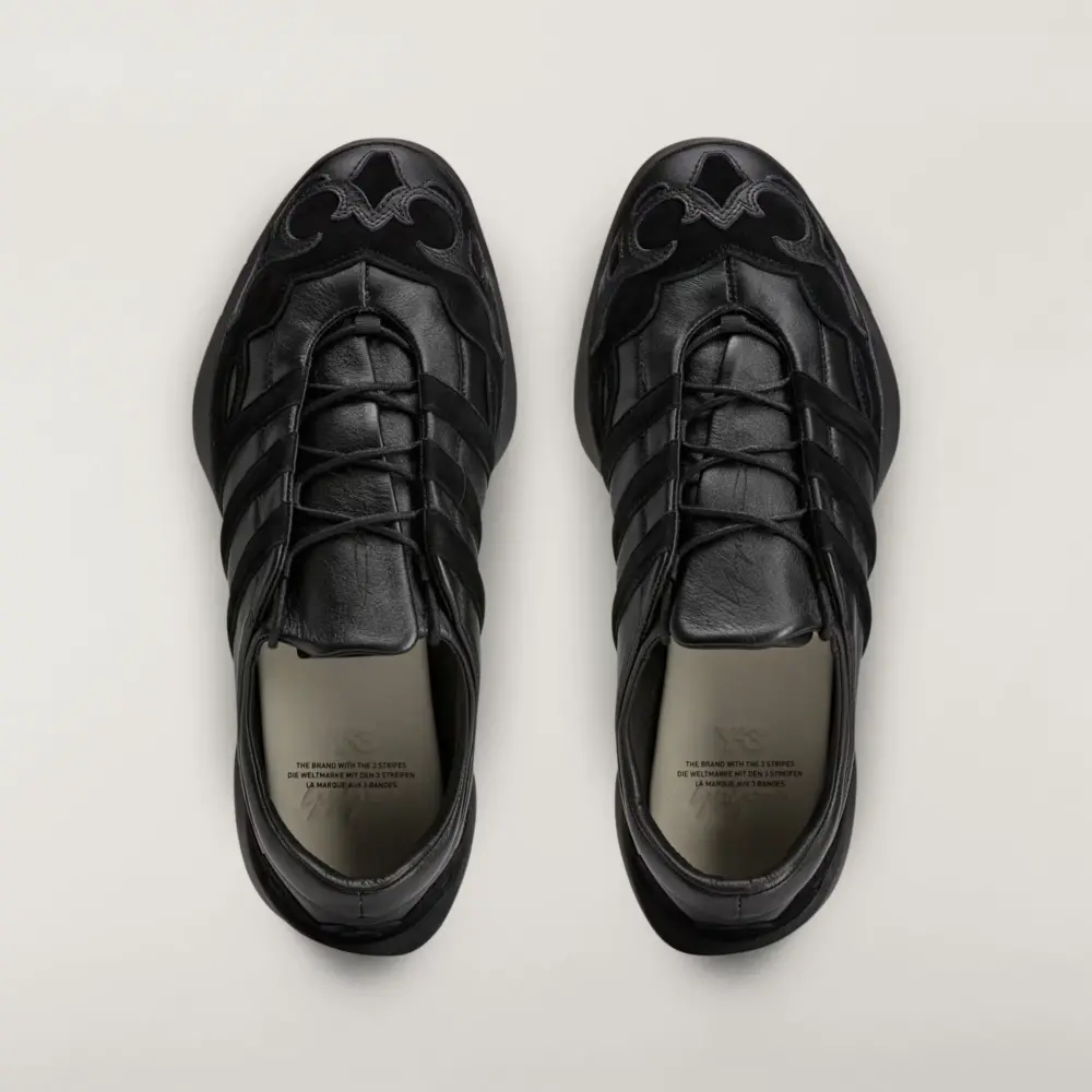Alternative view of Giày Adidas Y-3 Regu Leather 'Black' KI0873