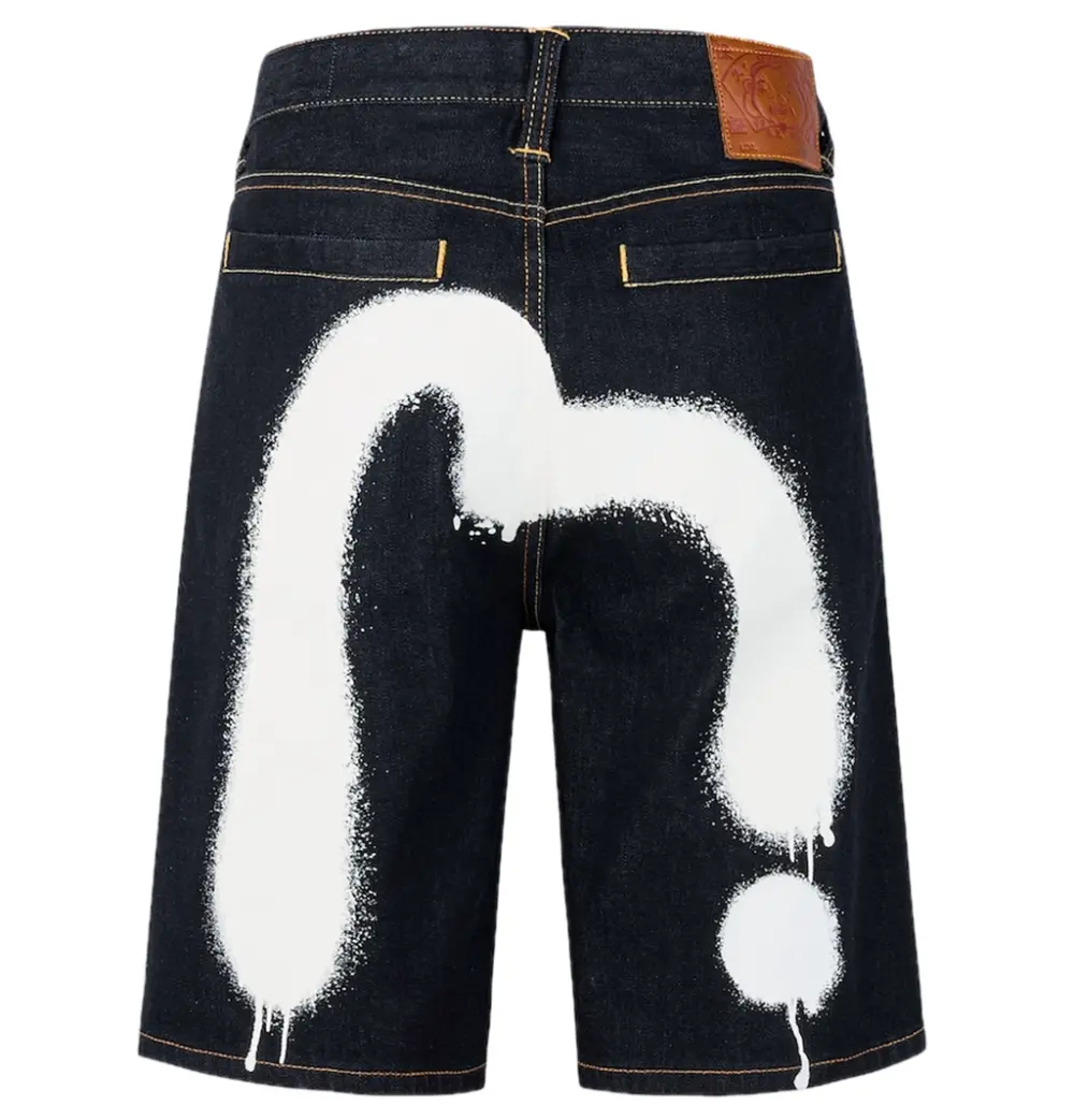 Quần Evisu Graffiti Daicock Print Shorts 'Indigo' 2ESHTM5DS1142XXDN