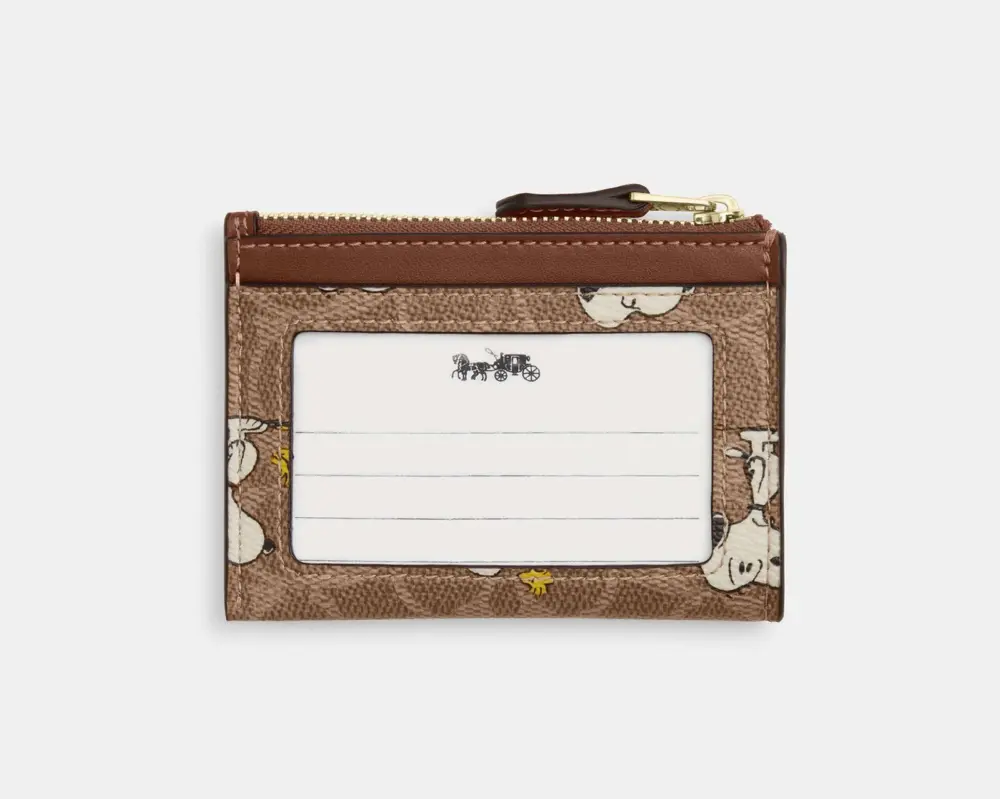 Alternative view of Ví Coach X Peanuts Mini Skinny Id Case ‘Brown’ CBT14-IMY3O