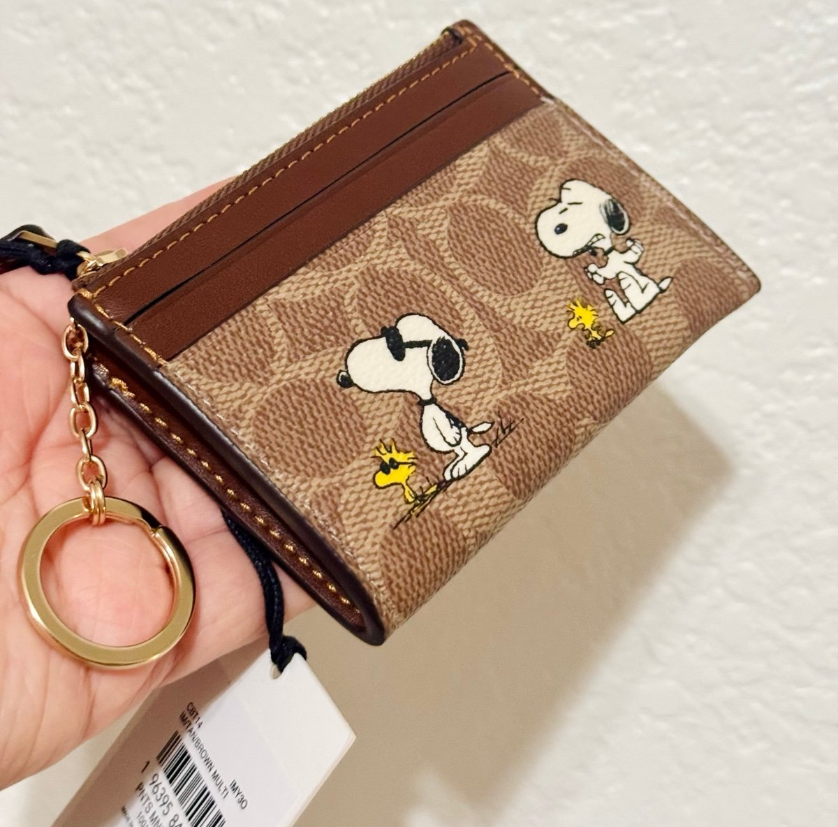 Ví Coach X Peanuts Mini Skinny Id Case ‘Brown’ CBT14-IMY3O - Ảnh 5