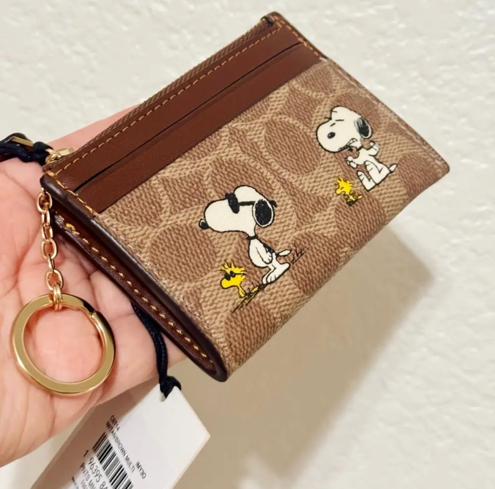 Ví Coach X Peanuts Mini Skinny Id Case ‘Brown’ CBT14-IMY3O - Ảnh 5
