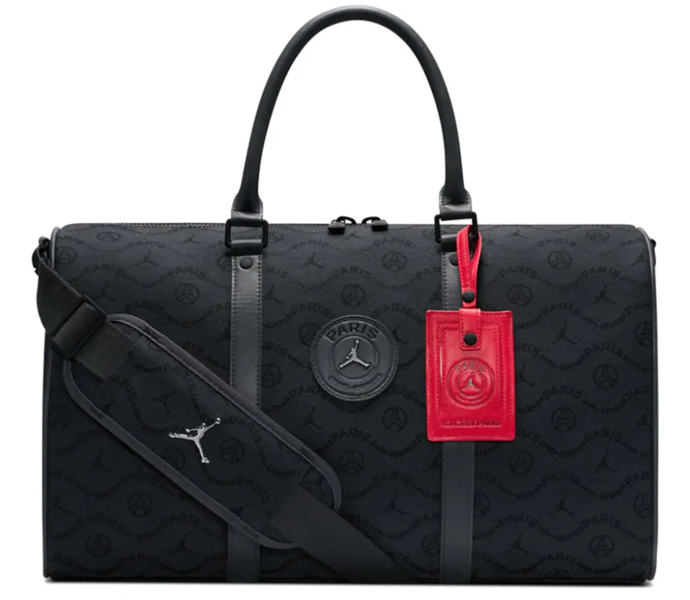 Túi Nike Air Jordan x Paris Saint-Germain Monogram Duffel 'Black' IQ3208-060