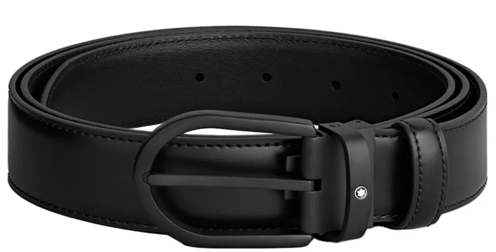 Thắt Lưng MontBlanc Horseshoe Buckle 'Black' MB199650