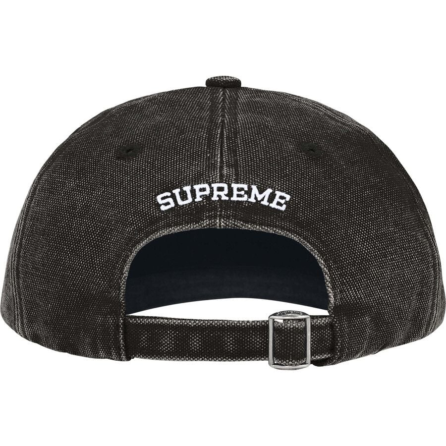 Alternative view of Mũ Supreme Pigment Coated Canvas S Logo 6-Panel 'Black' 7703398842572
