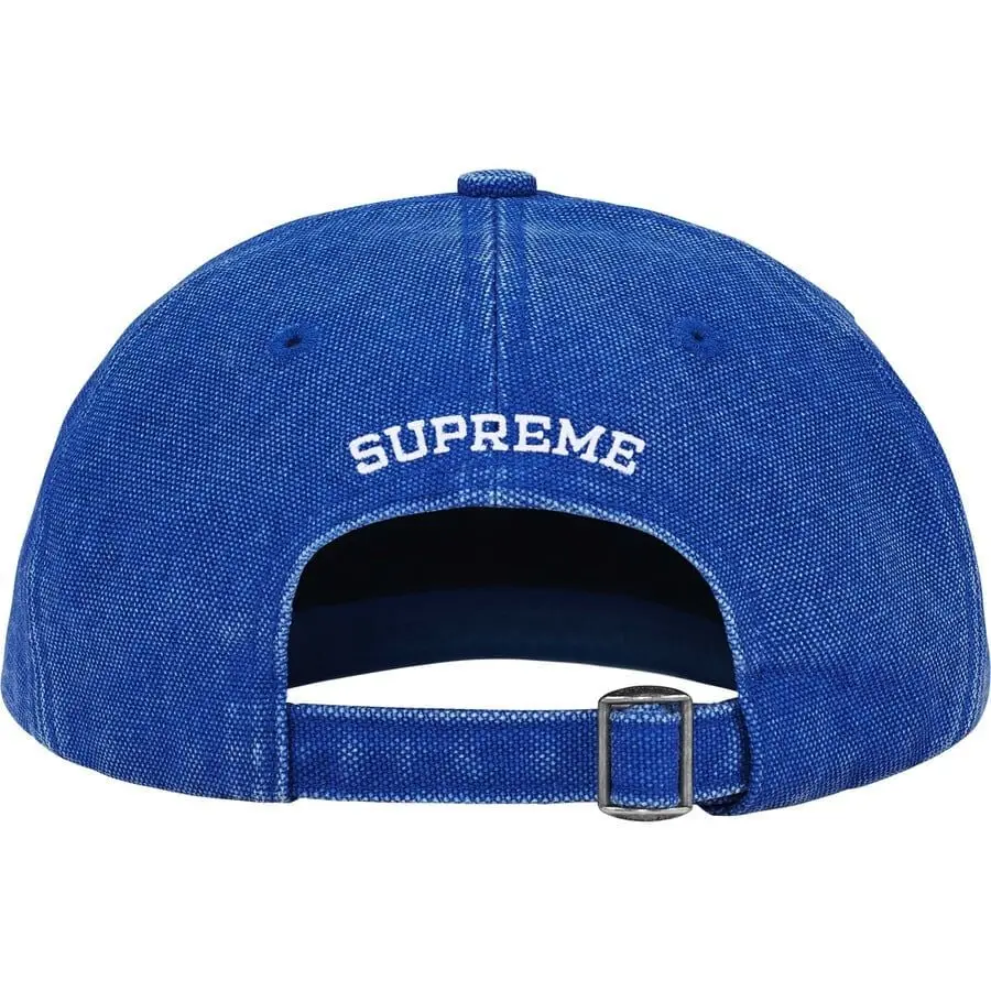 Alternative view of Mũ Supreme Pigment Coated Canvas S Logo 6-Panel 'Blue' 7703398875340