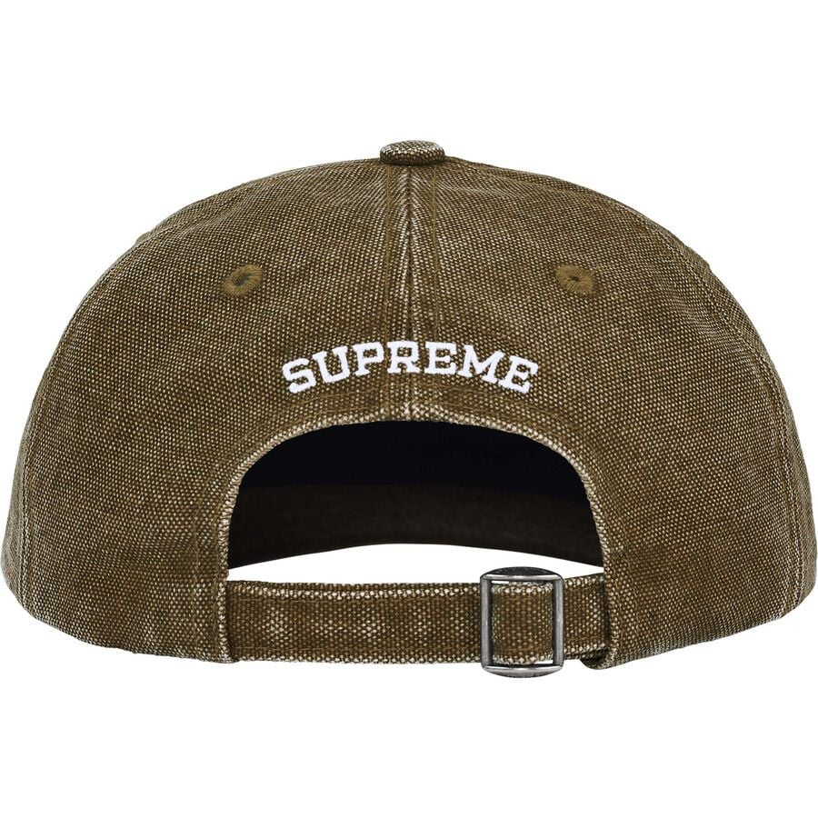 Alternative view of Mũ Supreme Pigment Coated Canvas S Logo 6-Panel 'Brown' 7703397826764