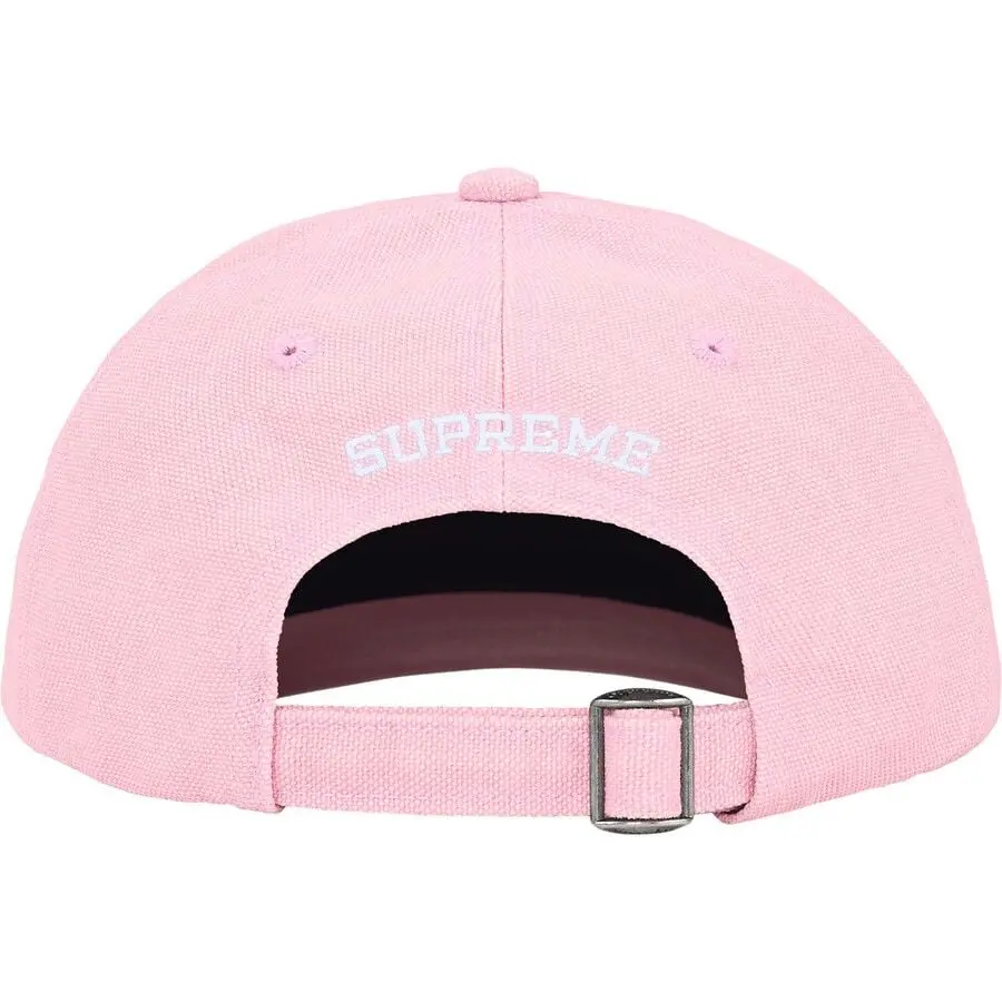 Alternative view of Mũ Supreme Pigment Coated Canvas S Logo 6-Panel 'Pink' 7703397368012