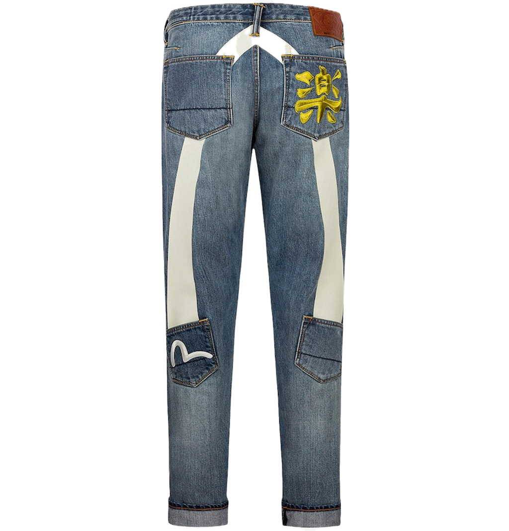 Quần Evisu White Seagull Daicock Print Jeans 'Indigo' 2ESHTM5JE700917CT