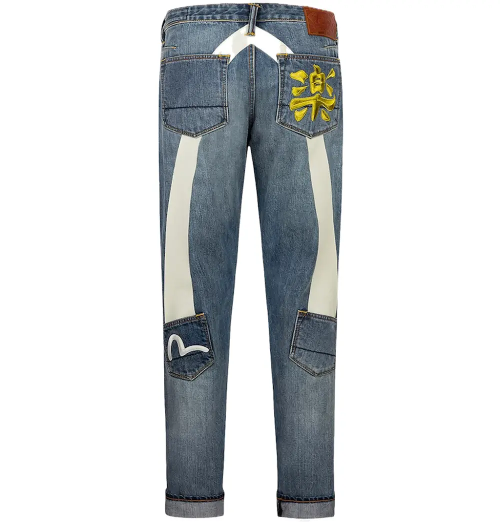 Quần Evisu White Seagull Daicock Print Jeans 'Indigo' 2ESHTM5JE700917CT
