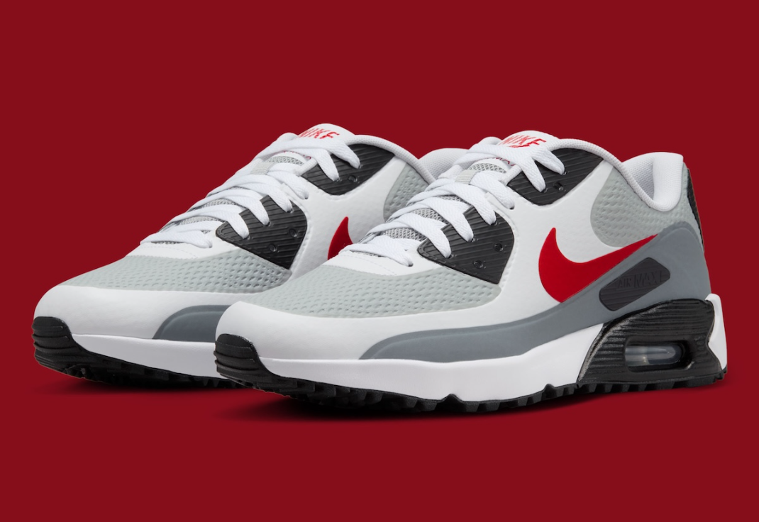 Alternative view of Giày Nike Air Max 90 Golf ‘Smoke Grey Red’ HV9305-105