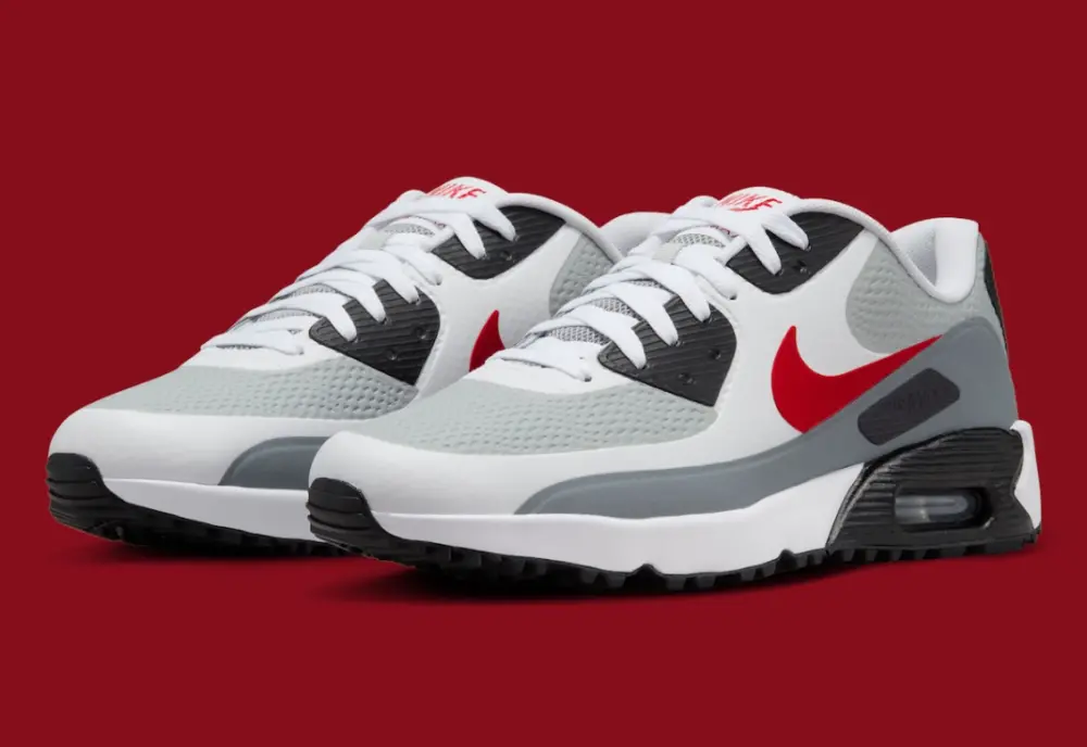 Alternative view of Giày Nike Air Max 90 Golf ‘Smoke Grey Red’ HV9305-105