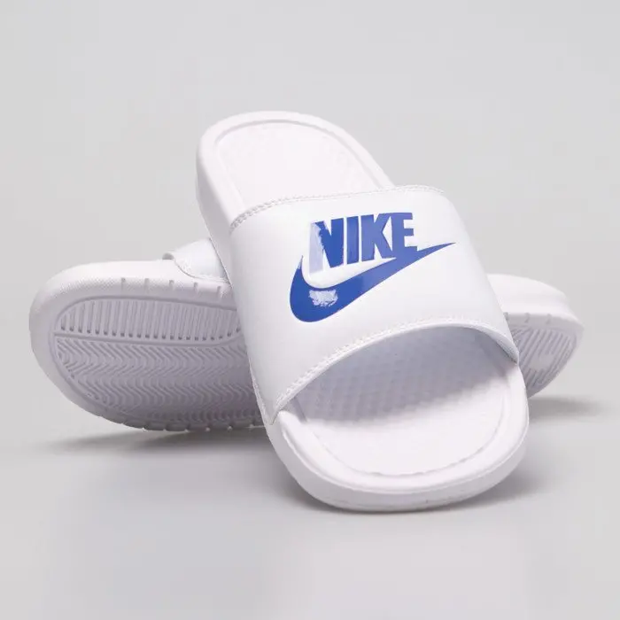 Dép Nike Benassi JDI ‘White Varsity Royal’ 343880-102 - Ảnh 4
