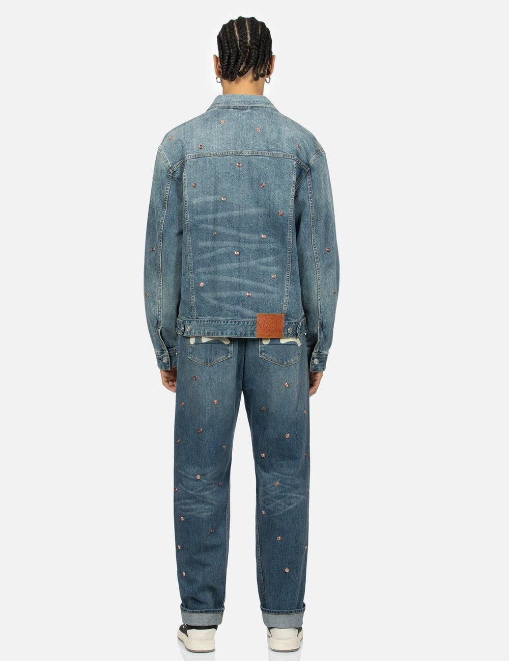 Alternative view of Áo Evisu Allover Rivets Seagull Denim Jacket 'Indigo' 2ESHTM4DJ1005RXDN