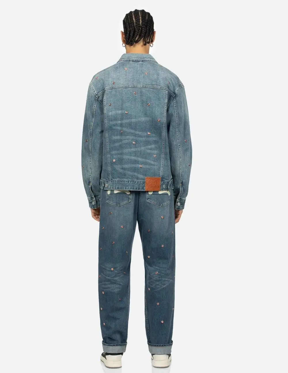 Alternative view of Áo Evisu Allover Rivets Seagull Denim Jacket 'Indigo' 2ESHTM4DJ1005RXDN