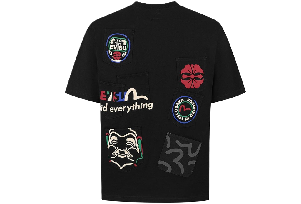 Áo Evisu Multi-Pocket and Multi-Print T-shirt 2ESHTM5TS1221RXCT