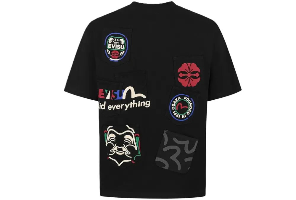Áo Evisu Multi-Pocket and Multi-Print T-shirt 2ESHTM5TS1221RXCT