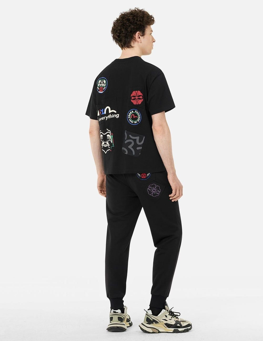 Áo Evisu Multi-Pocket and Multi-Print T-shirt 2ESHTM5TS1221RXCT - Ảnh 4