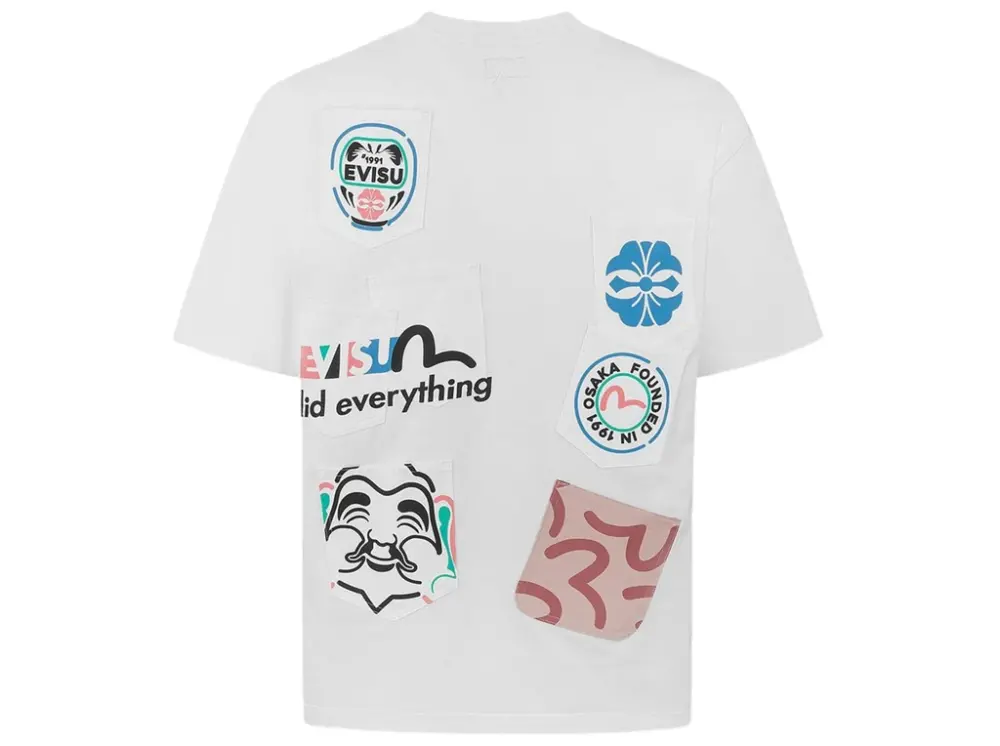 Áo Evisu Multi-Pocket and Multi-Print T-shirt 2ESHTM5TS1221RXCT