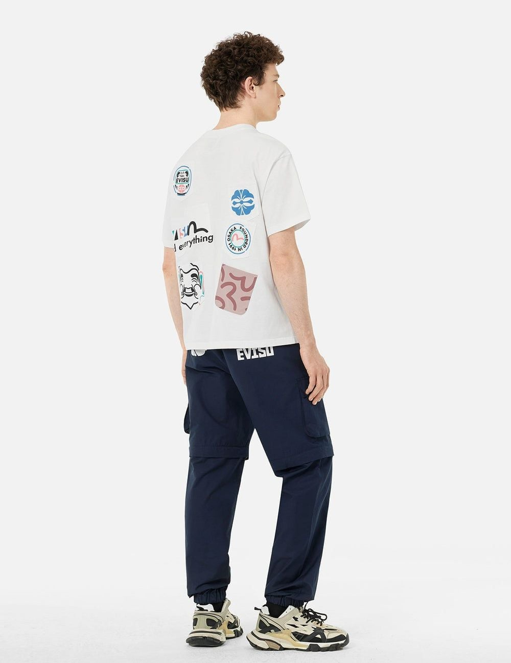 Áo Evisu Multi-Pocket and Multi-Print T-shirt 2ESHTM5TS1221RXCT - Ảnh 4