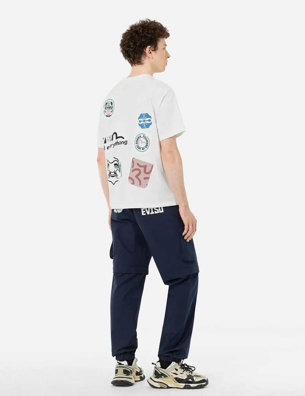 Áo Evisu Multi-Pocket and Multi-Print T-shirt 2ESHTM5TS1221RXCT - Ảnh 4