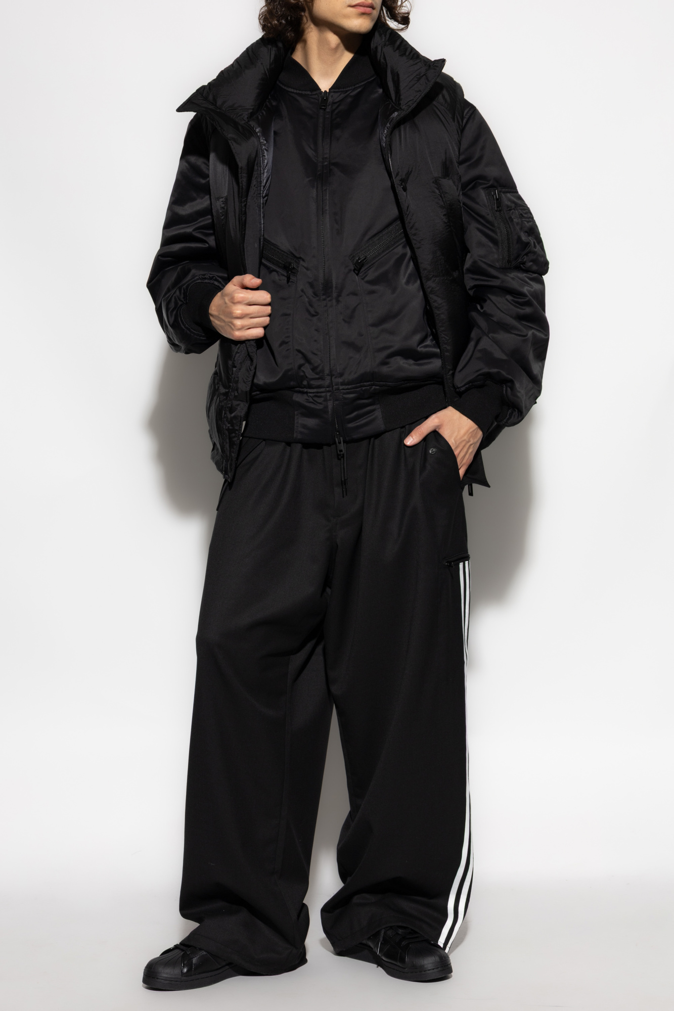 Alternative view of Quần Adidas Y-3 Refined Wool Straight Leg Pants 'Black' JX7275