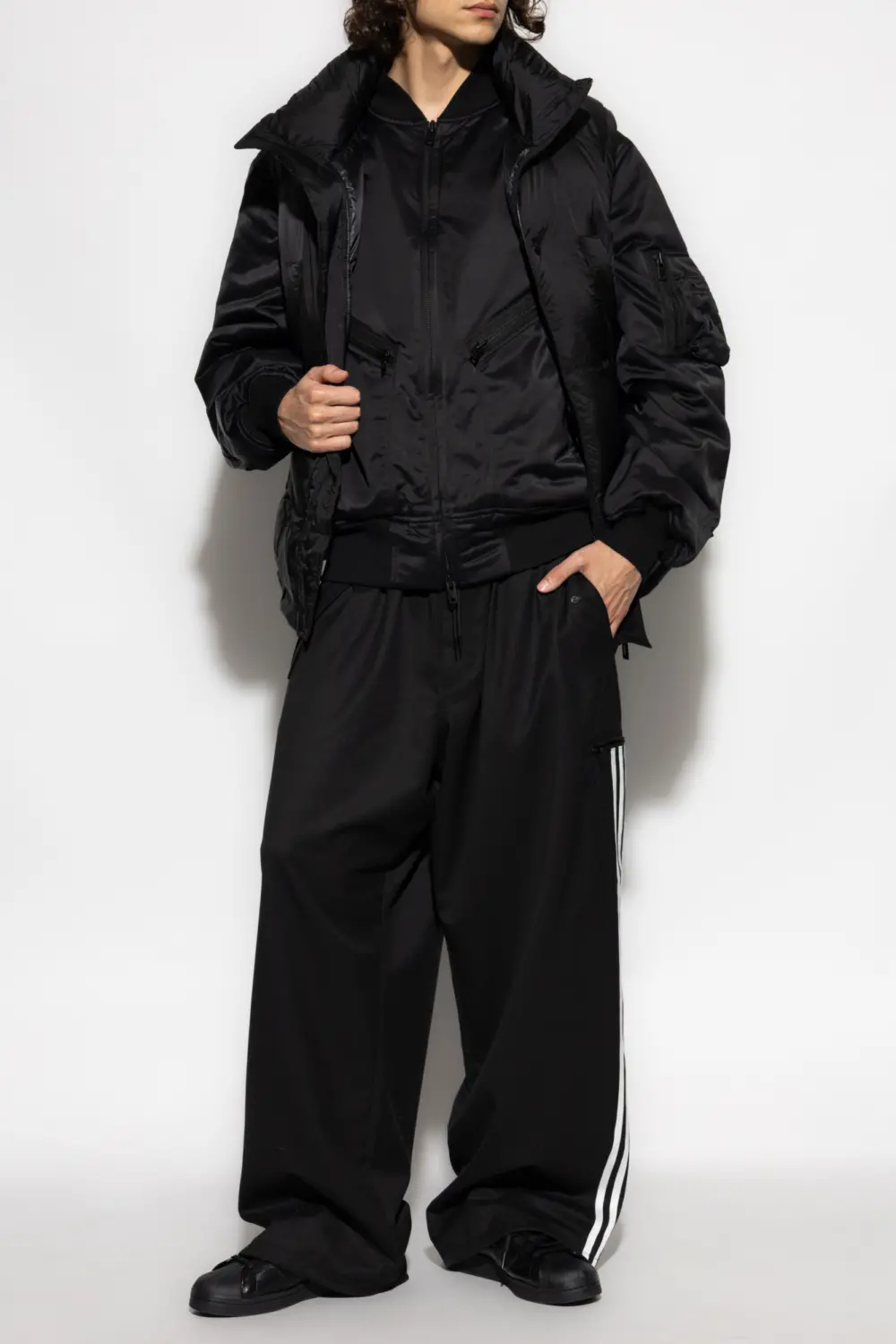Quần Adidas Y-3 Refined Wool Straight Leg Pants 'Black' JX7275 - Ảnh 2