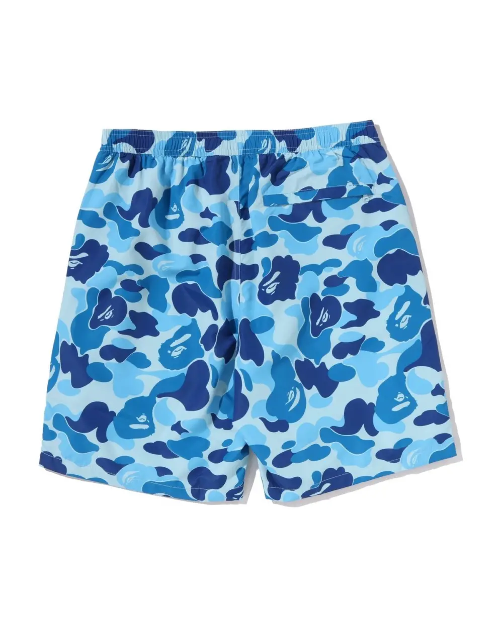 Quần Bape Camo Ape Head One Point Beach Shorts 'Blue' 0ZXSPM008531Q - Ảnh 4