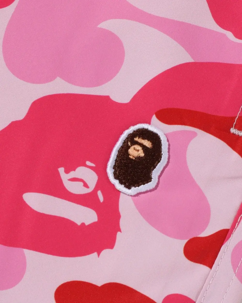 Quần Bape Camo Ape Head One Point Beach Shorts 'Pink' 0ZXSPM008531Q - Ảnh 3