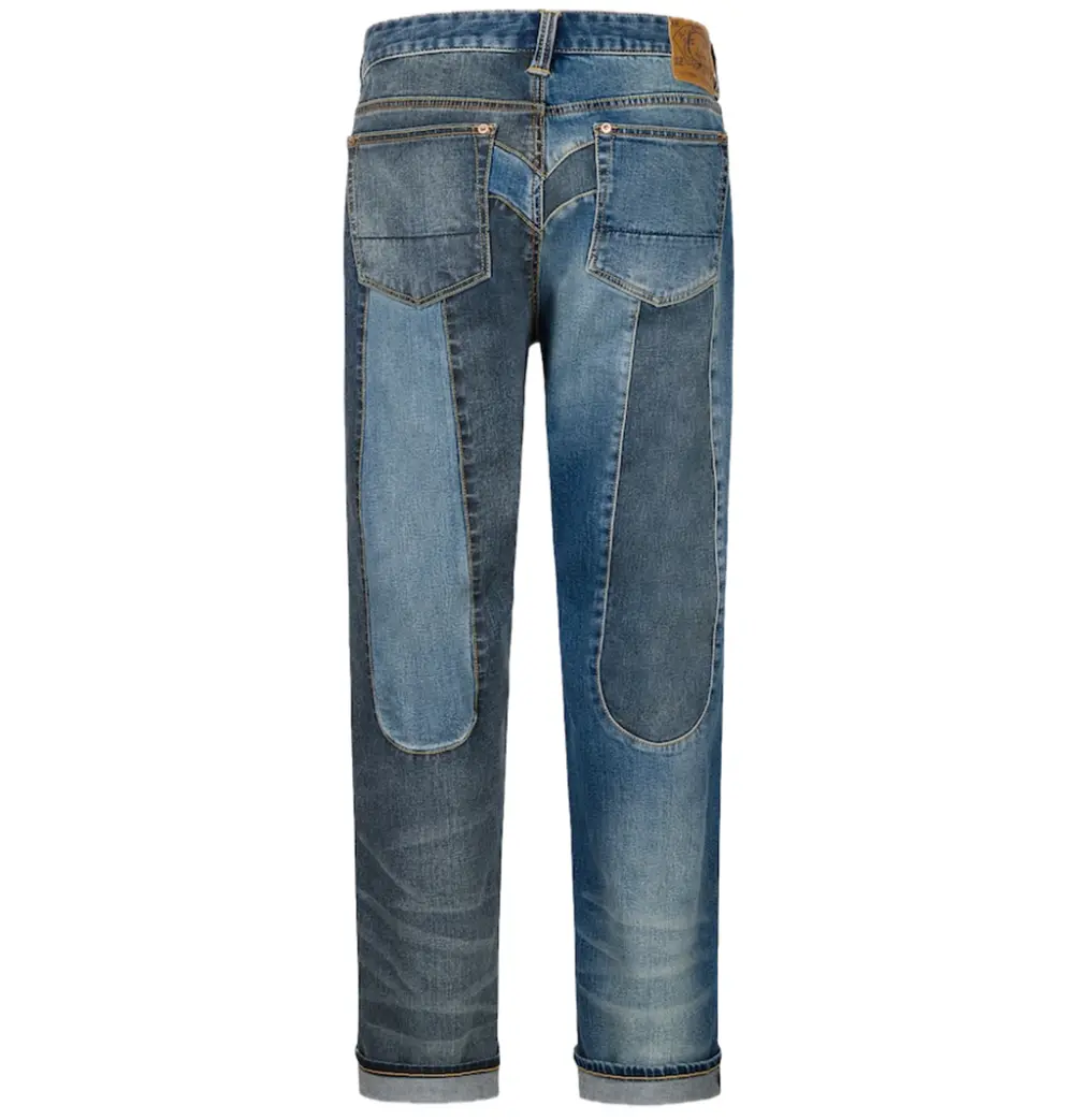 Quần Evisu 2-Tone Inserted Daicock Jeans 'Indigo' 2ESHTM5JE101500DN