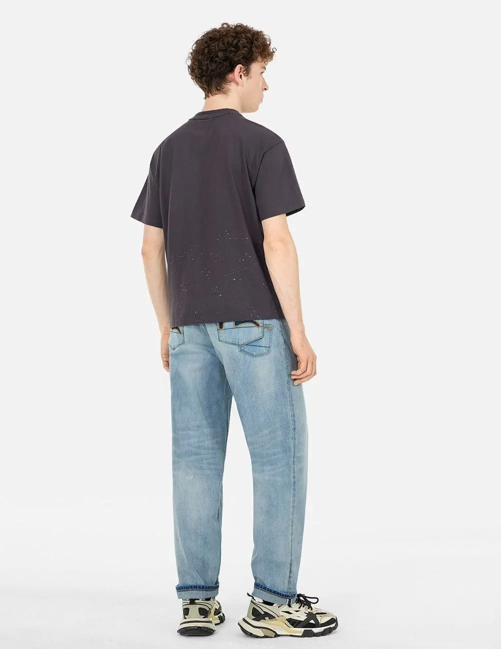 Quần Evisu 7-Pocket Design Washed Jeans 'Indigo' 2ESHTM5JE100630DN - Ảnh 3