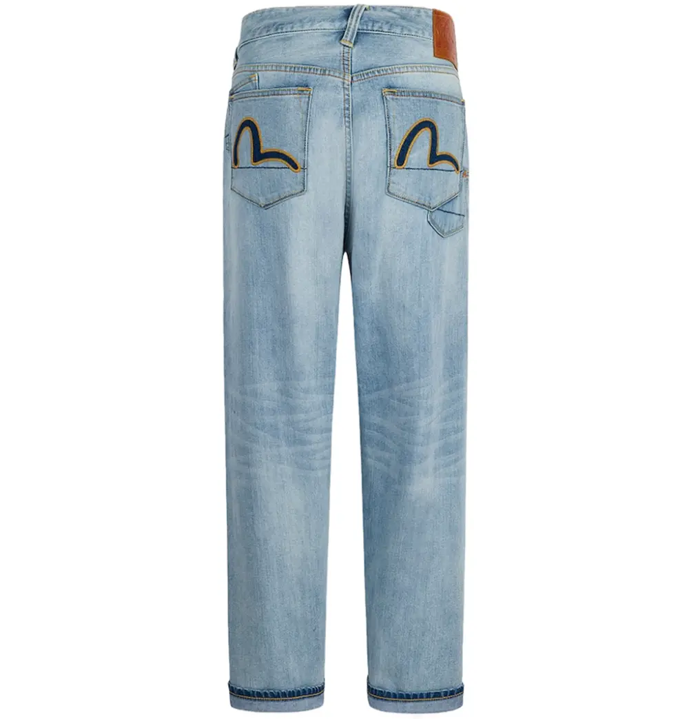 Quần Evisu 7-Pocket Design Washed Jeans 'Indigo' 2ESHTM5JE100630DN