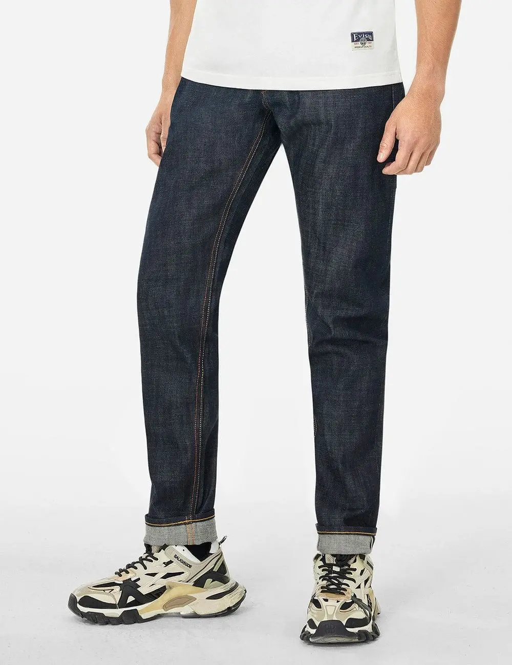 Quần Evisu 7 Pockets Design Jeans 'Indiogo' 2ESHTM5JE100317DN - Ảnh 5
