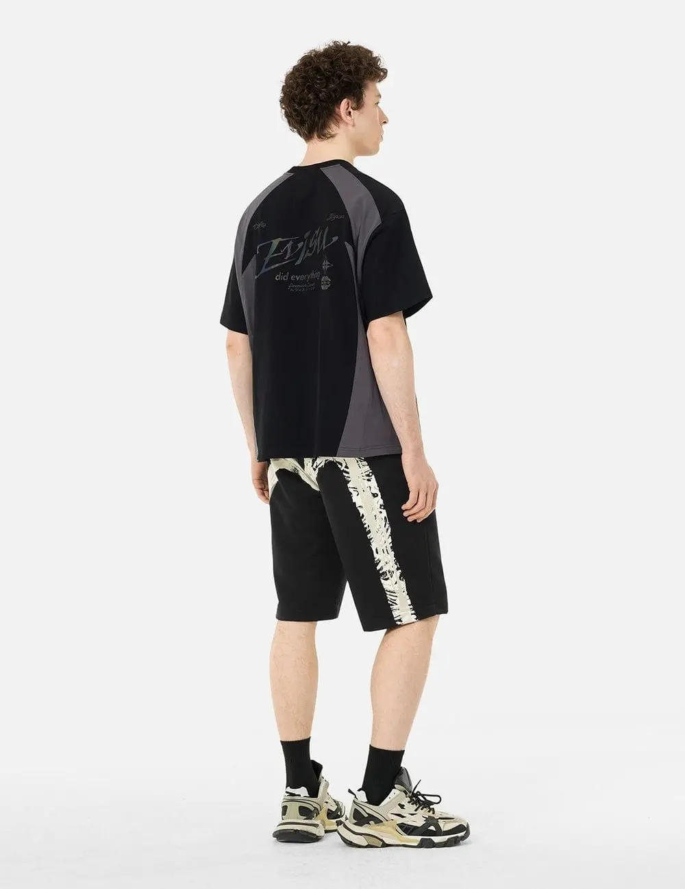 Quần Evisu Artistic Brush Daicock Print 'Black' 2ESHTM5ST1181XXSN - Ảnh 3