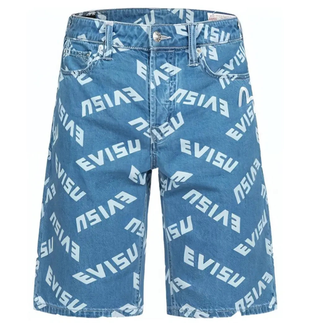 Quần Evisu Denim Short 'Blue' 2ESHTM3SH107RXCT