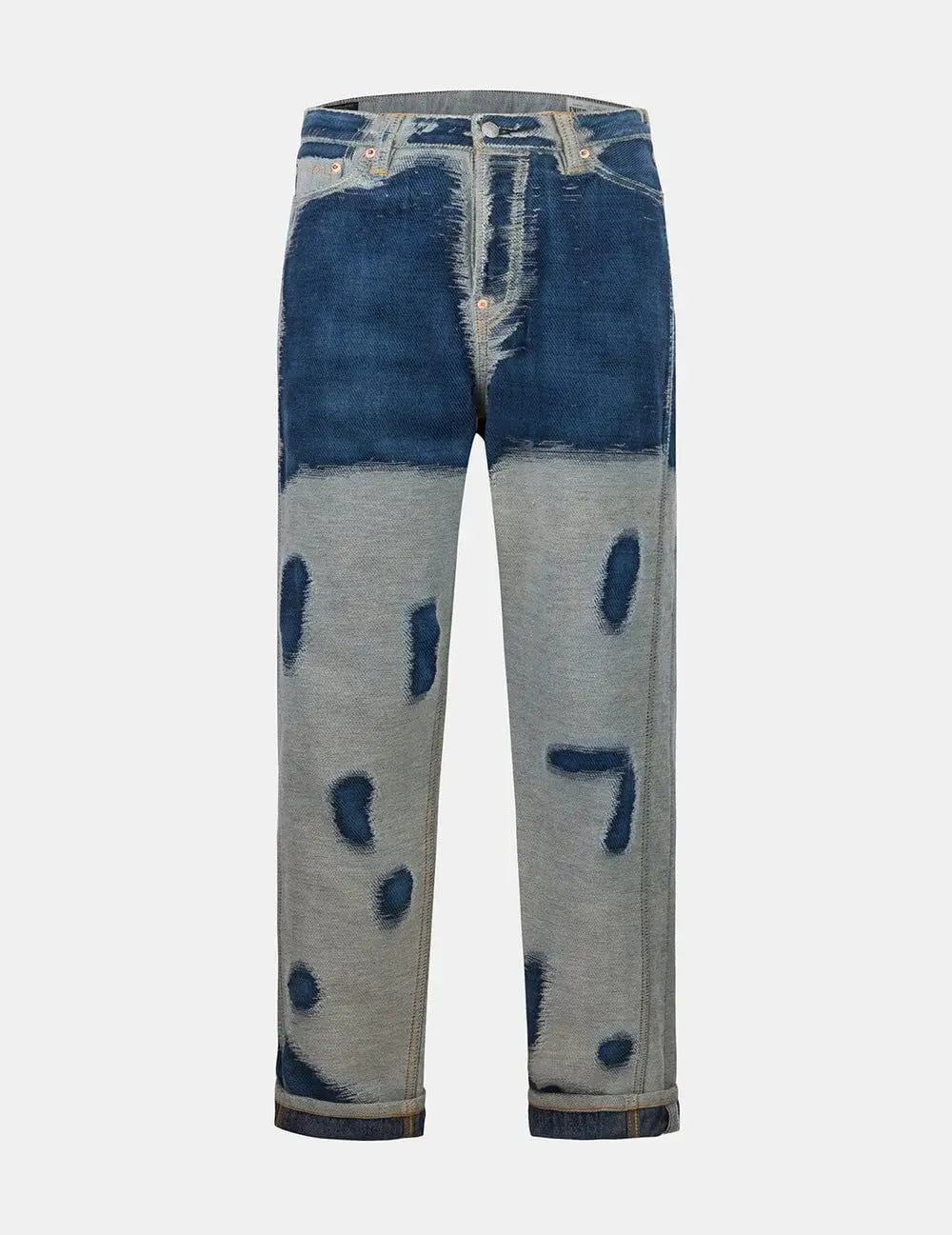 Alternative view of Quần Evisu Distressed Seagull Denim Jeans 'Indigo' 2ESHTM5JE1017FFDN
