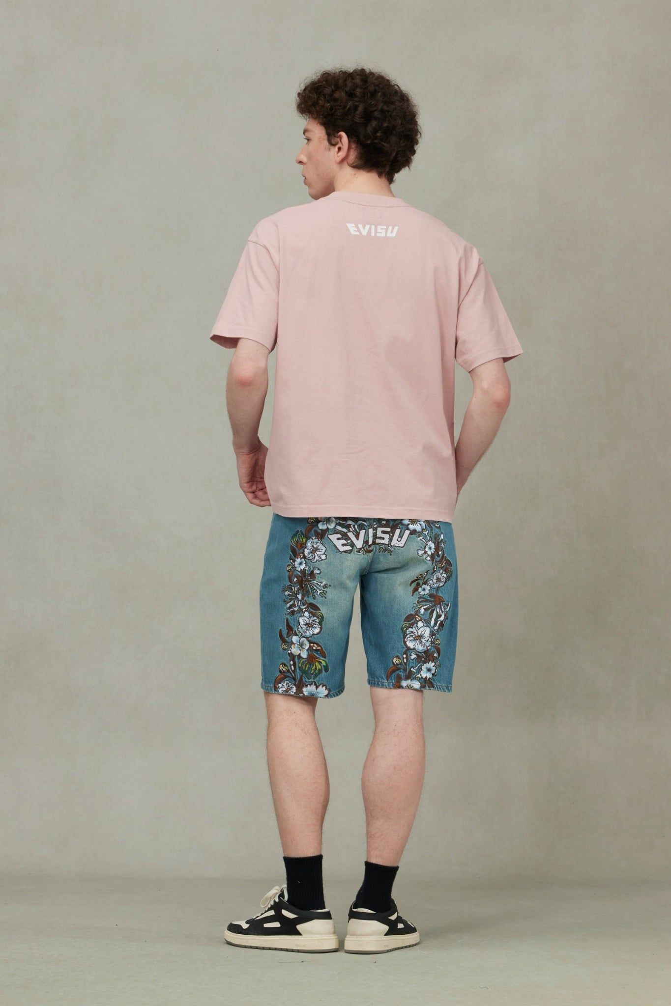 Alternative view of Quần Evisu Floral Daicock Shorts 'Denim'