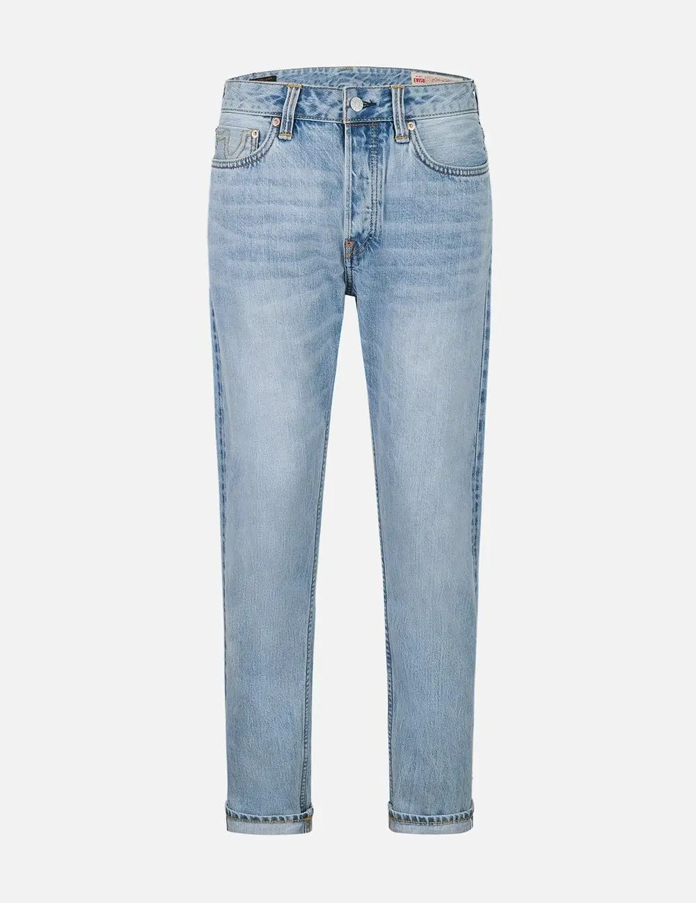 Alternative view of Quần Evisu Graffiti-Style Daicock Jeans 'Indigo' 2ESHTM5JE101217DN
