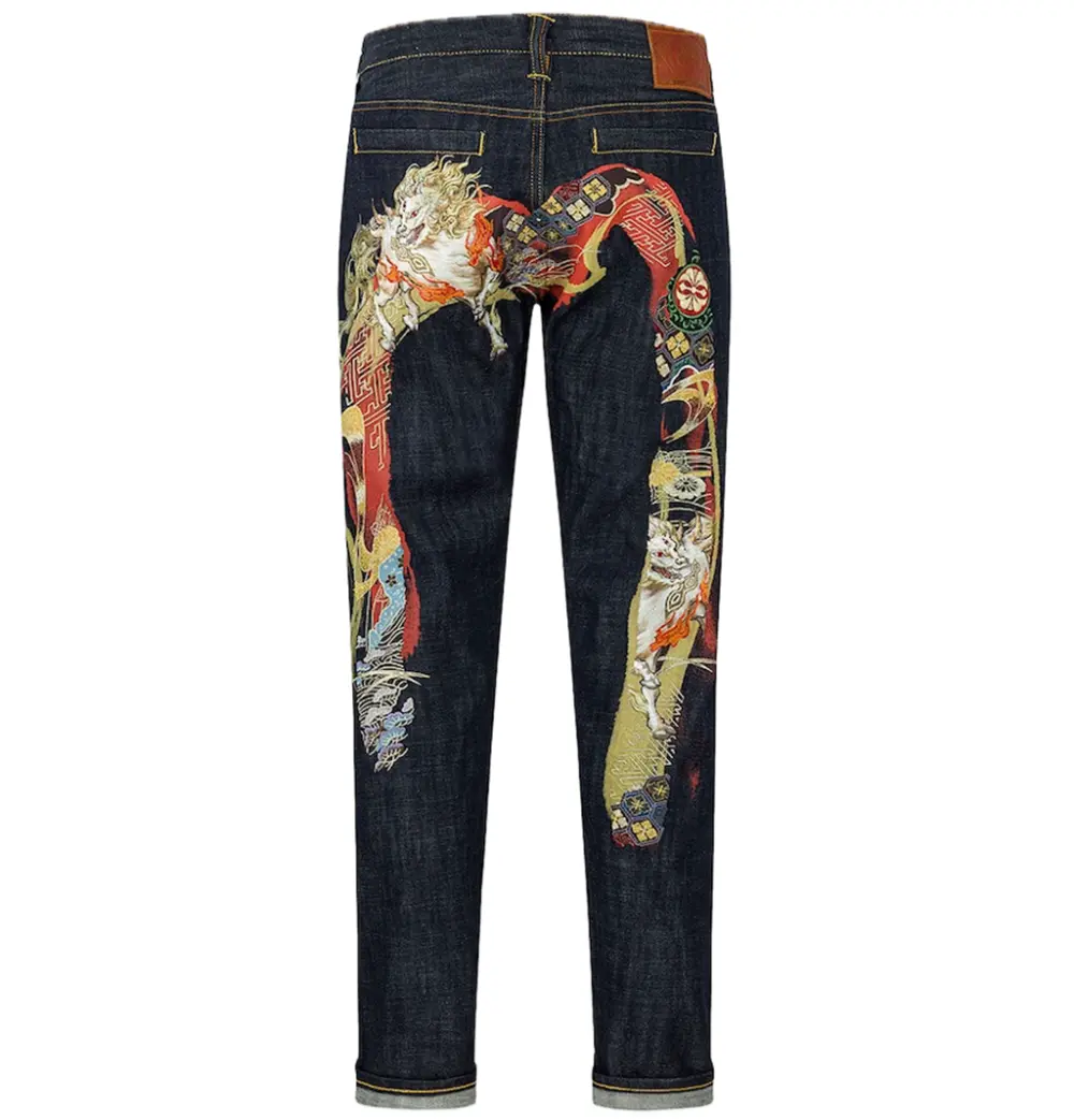 Quần Evisu Hakutaku Daicock Jeans 'Indigo' 2ESHTM5JE100817DN