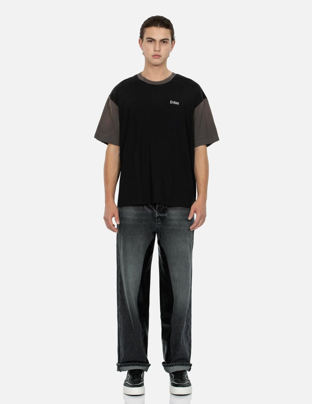 Quần Evisu Inlay Seagull Jeans 'Black' 2EAMAM4JE1137BGDN - Ảnh 3
