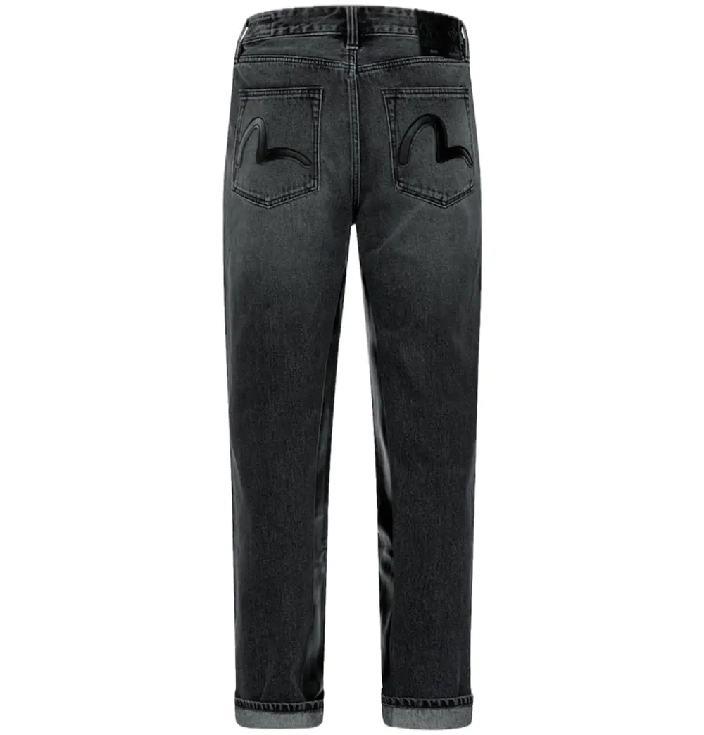Quần Evisu Inlay Seagull Jeans 'Black' 2EAMAM4JE1137BGDN