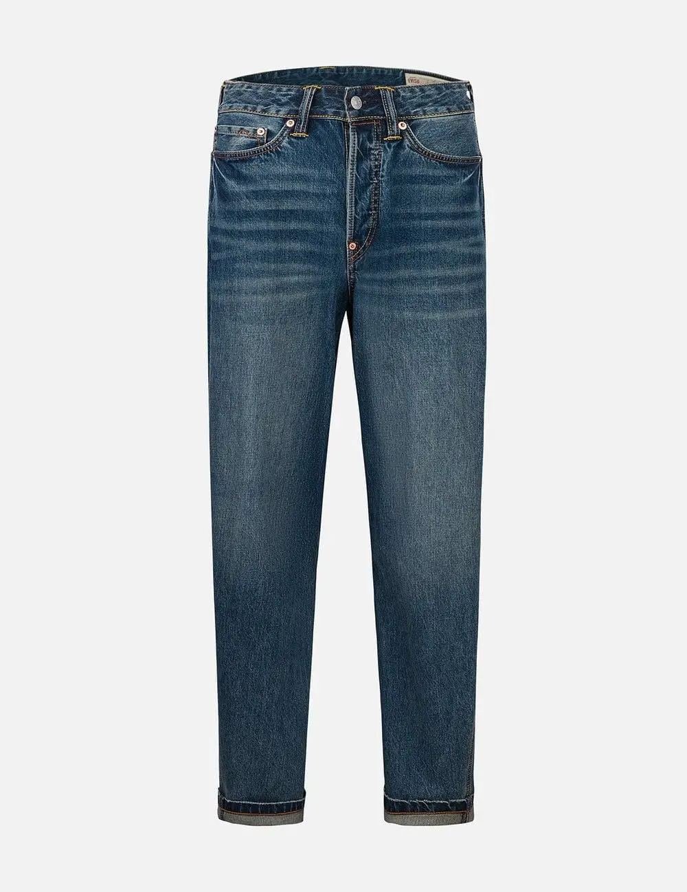 Alternative view of Quần Evisu Kamon Jacquard Pockets 3D Jeans 'Indigo' 2ESHTM5JE10103DDN