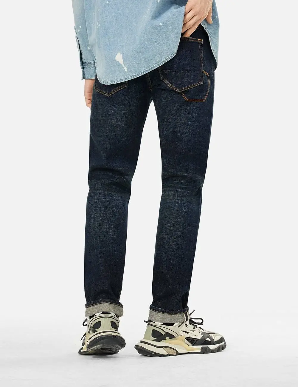 Quần Evisu Multi-pocket Dark-toned Jeans 'Indigo' 2ESHTM5JE100410DN - Ảnh 4