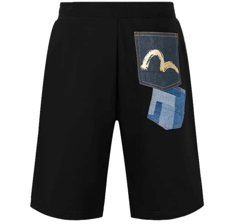 Quần Evisu Multi-Pocket Sweatshorts 'Black' 2ESHTM5ST1182XXCT