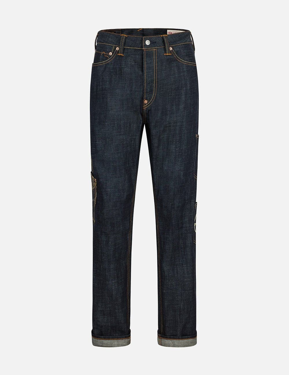 Alternative view of Quần Evisu Multi-Pocket with Brocade Patch 'Indigo' 2ESHTM5JE100700DN