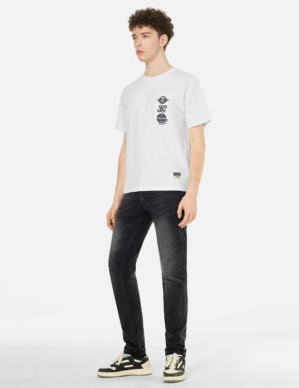 Quần Evisu Seagull and Kamon Print 'Indigo' 2ESHTM5JE114428DN - Ảnh 3
