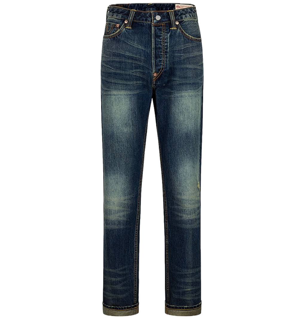 Quần Evisu Seagull Appliqué Embroidery 'Indigo' 2ESHTM5JE100100DN